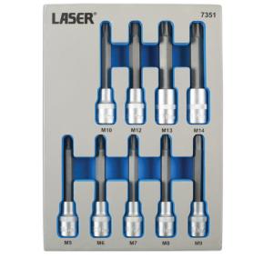 JEU LASER 7351 D'EMBOUTS RIBE PERCES TAMPERPROOF 9 PIECES