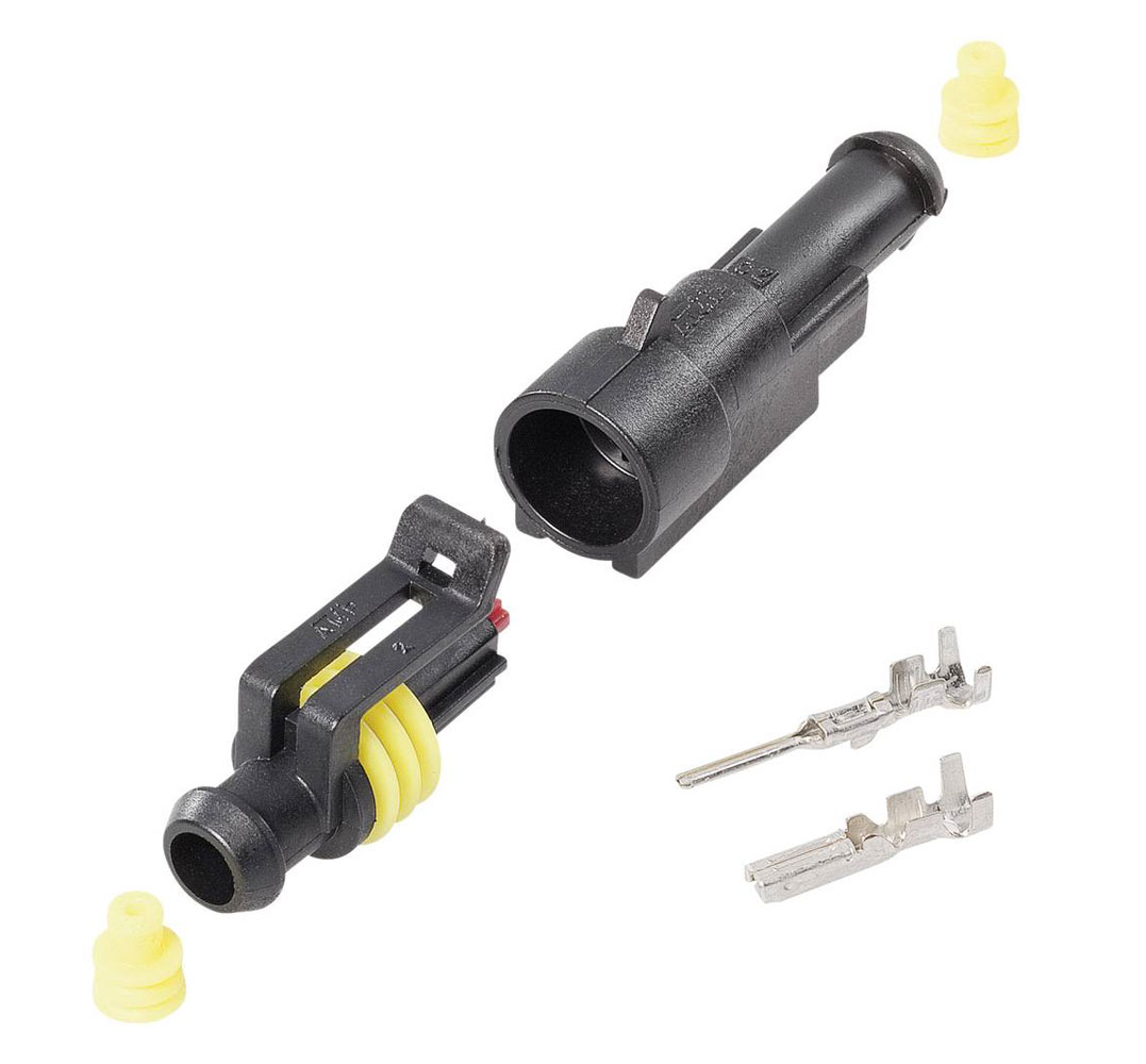 Lot De Connecteurs Électriques Étanches Pour Voiture - 1 à 6 Broches, IP67, Nylon Ignifuge, Sertissage Facile