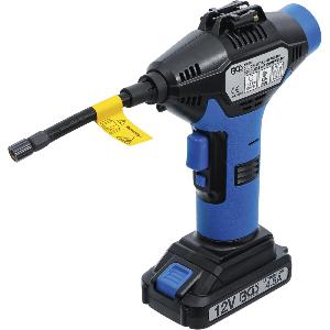 GONFLEUR COMPRESSEUR D'AIR SANS FIL AVEC BATTERIE 12V ET CHARGEUR BGS