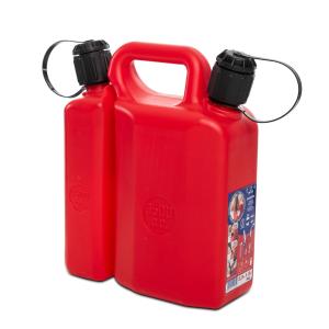 JERRICAN, BIDONS DOUBLES COMBINES PRO CARBURANT 3,5L ET HUILE 1,5L