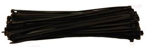 ATTACHE CABLES RILSAN 365x7.6 NOIRS - 50 COLLIERS PLASTIQUES