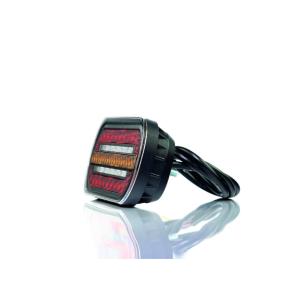 FEU ARRIERE RECTANGULAIRE UNIVERSELLE 3 FONCTIONS LED 12/24V