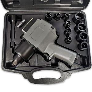 CLE A CHOC PNEUMATIQUE 1/2" 850 NM AVEC DOUILLES ET ACCESSOIRES