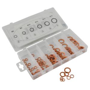 ASSORTIMENT DE 110 RONDELLES JOINTS CUIVRE DE M6 A M16