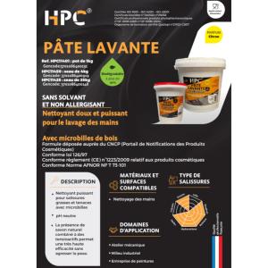 PATE LAVANTE MAINS, SAVON MECANICIEN AUX MICROBILLES NATURELLES - 1kg