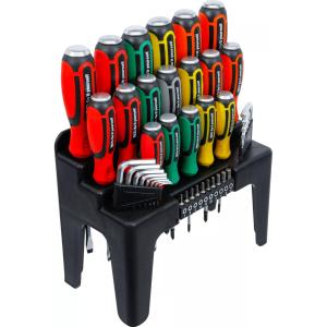 LOT 44 PCS TOURNEVIS PLATS CRUCIFORMES + EMBOUTS + CLES MALES ALLEN 