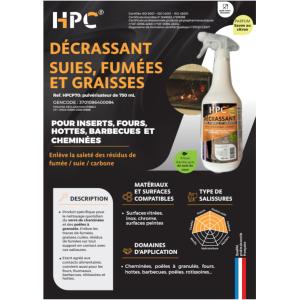 SPRAY NETTOYANT, DECRASSANT POUR SUIES, FUMEES ET GRAISSES - 750 mL