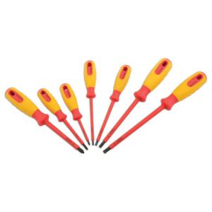 JEU  DE 7 TOURNEVIS ISOLES GS VDE 1000 VOLTS