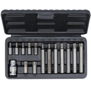 EMBOUTS TORX,  COFFRET DE 14 EMBOUTS + ADAPTATEUR 1/2