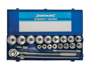 DOUILLES 12 PANS CARRE 3/4 - COFFRET 21 PIECES