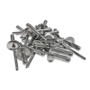 250 RIVETS ALU TETE 16 mm EXTRA LARGE  DE 4.8 X 16 TIGE ACIER 