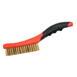 LOT DE 2 BROSSES A MAIN METALLIQUES LAITON UNIVERSELLES