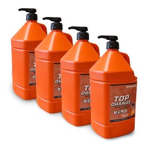CARTON SAVON NETTOYANT MAIN TOP ORANGE MICROBILLES POUR PRO 4x3,78L