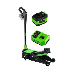 CRIC ROULEUR HYDRAULIQUE 3T SUR BATTERIE, HAUTEUR LEVAGE MAX 463 MM