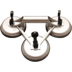 VENTOUSE ALUMINIUM POUR CARROSSERIE PARE BRISE TRIPLE 95 kg Ø 115 mm