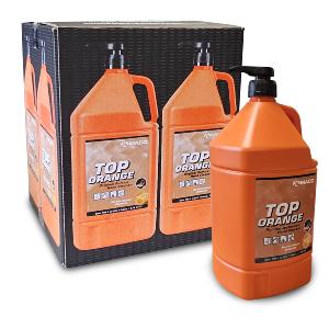 CARTON SAVON NETTOYANT MAIN TOP ORANGE MICROBILLES POUR PRO 4x3,78L