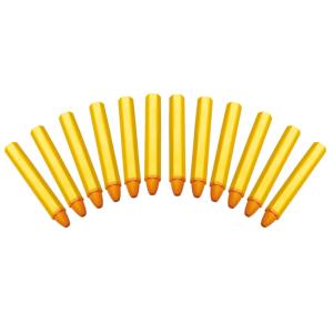 MARQUEURS GRAS CRAIE GRASSE JAUNE 12 PIECES