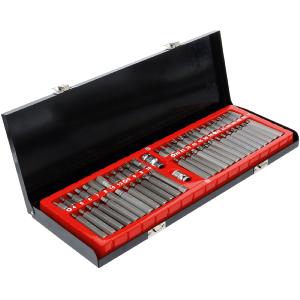 COFFRET EMBOUTS TORX MALES,TORX PERCES, XZN, HEXAGONAUX 54 PIECES