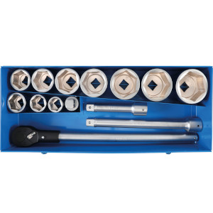 COFFRET BGS TECHNIC PL 6 PANS CARRE DE 1" DOUILLES ET ACCESSOIRES