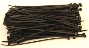 ATTACHE CABLES RILSAN 200x4.8 NOIRS - 200 COLLIERS PLASTIQUES