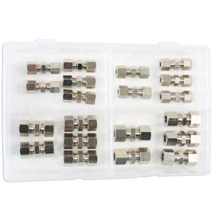 ASSORTIMENT DE RACCORDS CONNECTEURS DOUBLES POUR CONDUITE DE FREIN