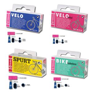 JEU KITS DE REPARATION COMPLET CHAMBRE A AIR VELO ROUTE, VTT - 24 PCS