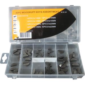 ASSORTIMENT DE 80 CLAVETTES DEMI-LUNE