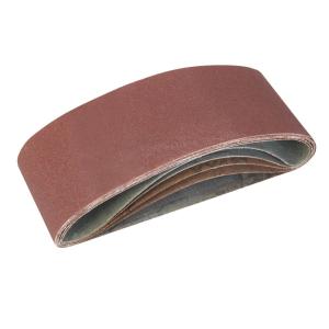 BANDES  ABRASIVES DE PONCEUSES PONCAGE 75 x 457 MM 5 ASSORTIES