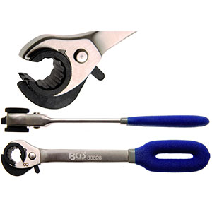 CLE A TUYAUTER A CLIQUET ROTATIF DE  8 OU 10 OU 11 OU 12 MM