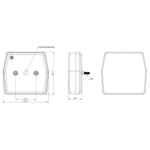 FEUX DE REMORQUE, FEUX ARRIERE 4 FONCTIONS LED 12V - LOT DE 2 FEUX