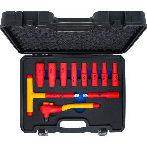 COFFRET 11 OUTILS ISOLES 1000V VDE DOUILLES CARRE 1/2"