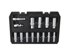 COFFRET DE DOUILLES METRIQUES ET ACCESSOIRES 3/8" - 35 PIECES