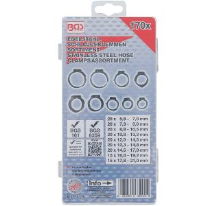 COLLIERS DE DURITE INOX TYPE OETIKER ASSORTIMENT BGS TECHNIC