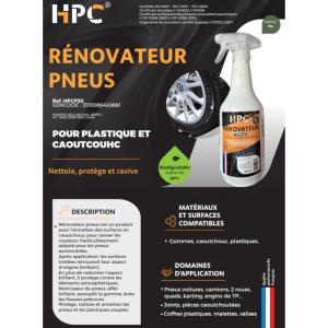 RENOVATEUR, BRILLANT PNEUS POUR PLASTIQUE ET CAOUTCHOUC - 750 mL