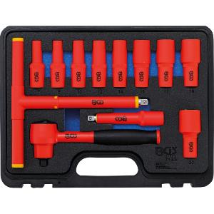 COFFRET 12 OUTILS ISOLES 1000V VDE GS DOUILLES DE 7 A 22 MM