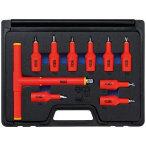 COFFRET 10 OUTILS ISOLES 1000V VDE DOUILLES TORX MALE CARRE 1/2"