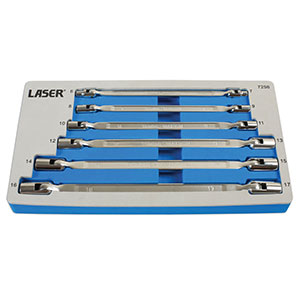 JEU LASER 7256  CLES A DOUILLES ARTICULEES DE  6 A 17