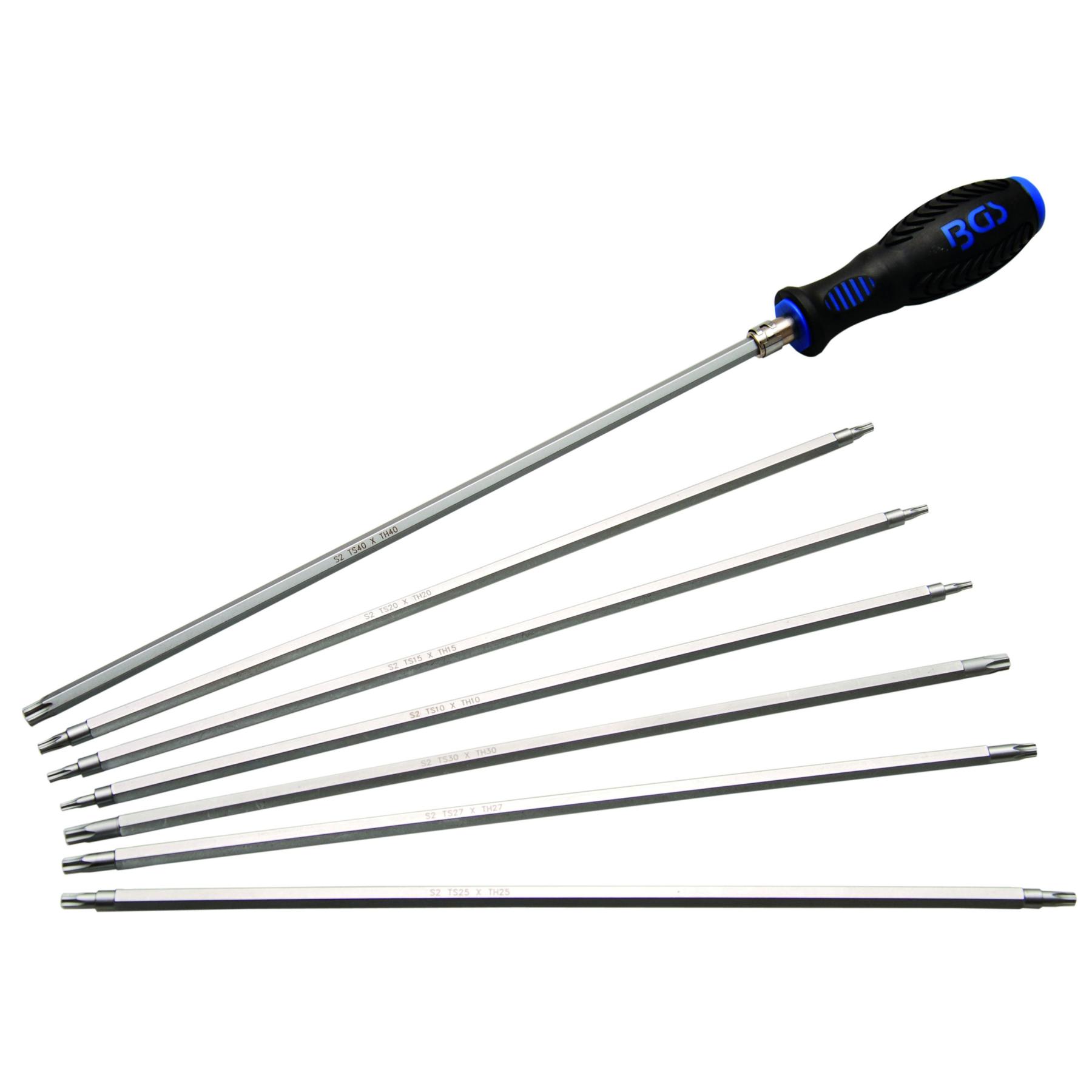 Tournevis TORX®, Dimensions : T 8, Long. de la lame 60 mm, Long. totale 141  mm, Ø de la lame : 3,5 mm