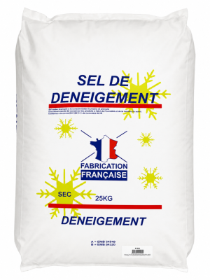 SAC SEL DE DENEIGEMENT ROUTIER 25kg, CLASSE B, NORME DIN EN 16811-1