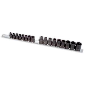  DOUILLES A CHOC TORX DE E5 A E24 FEMELLES 3/8 ET 1/2 17 PIECES 