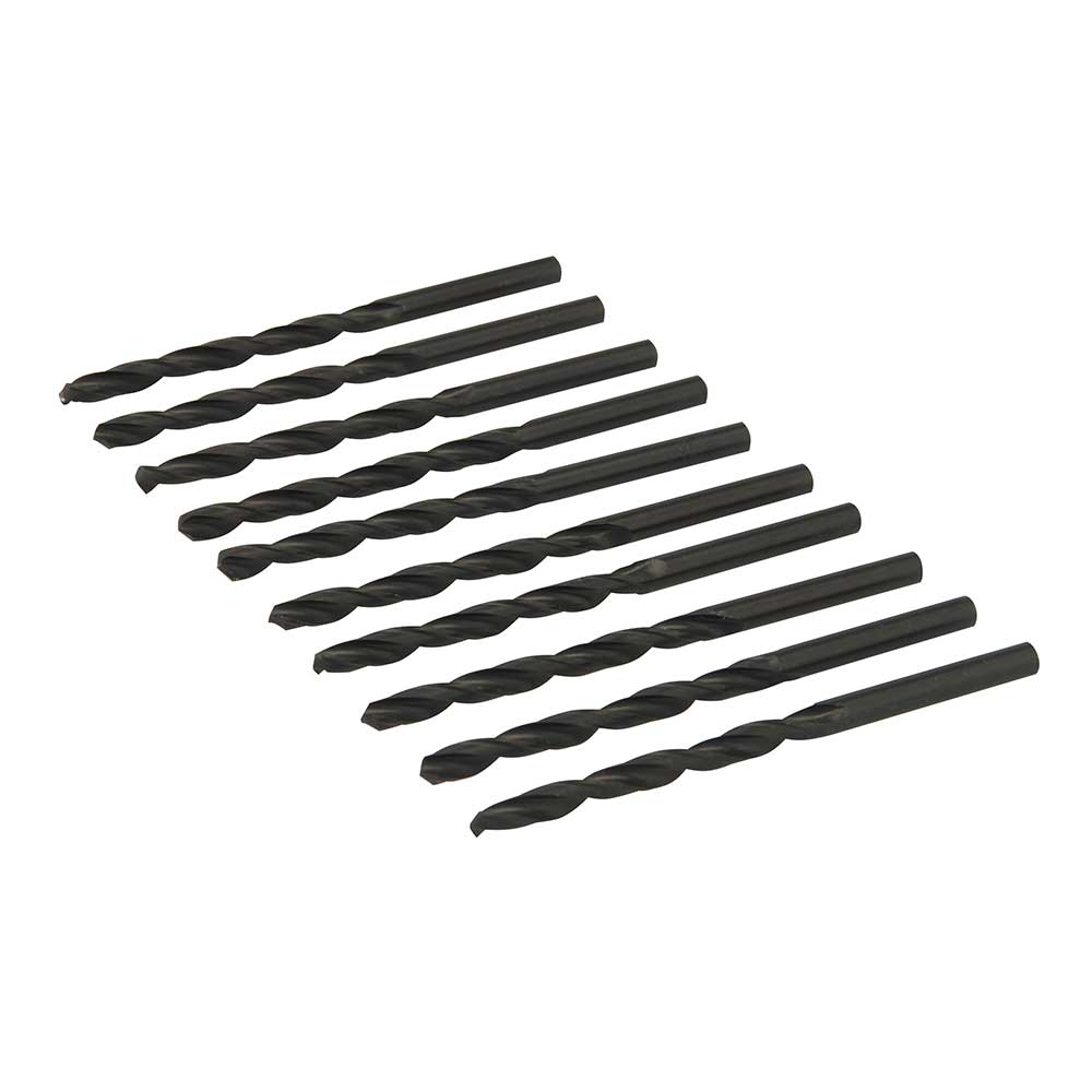 Forets Métal HSS Laminés Silverline - Diamètre 4.8 Mm, Longueur 10 Cm, Lot
