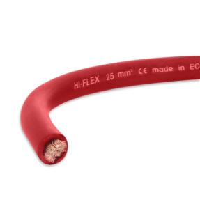 CABLE ELECTRIQUE EXTRA SOUPLE BATTERIE SOUDAGE ROUGE 25 mm²