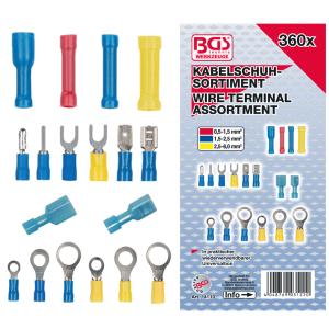 ASSORTIMENT BGS TECHNIC DE 360 COSSES ELECTRIQUES ISOLEES