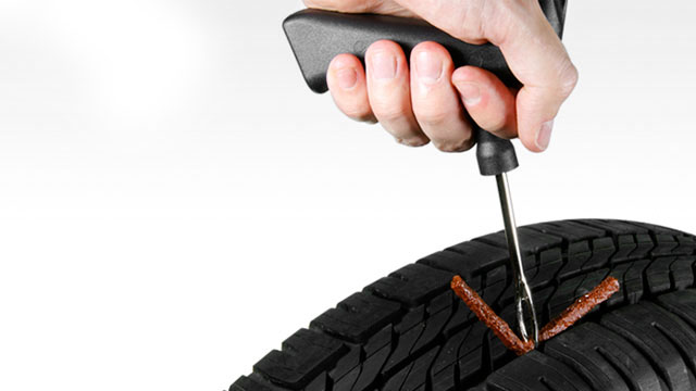 Reparer un pneu tubeless
