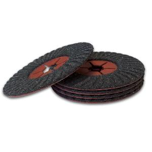 LOT DE 5 DISQUES ABRASIF 125 mm SEMI RIGIDE FLEXIBLE GRAIN 60 