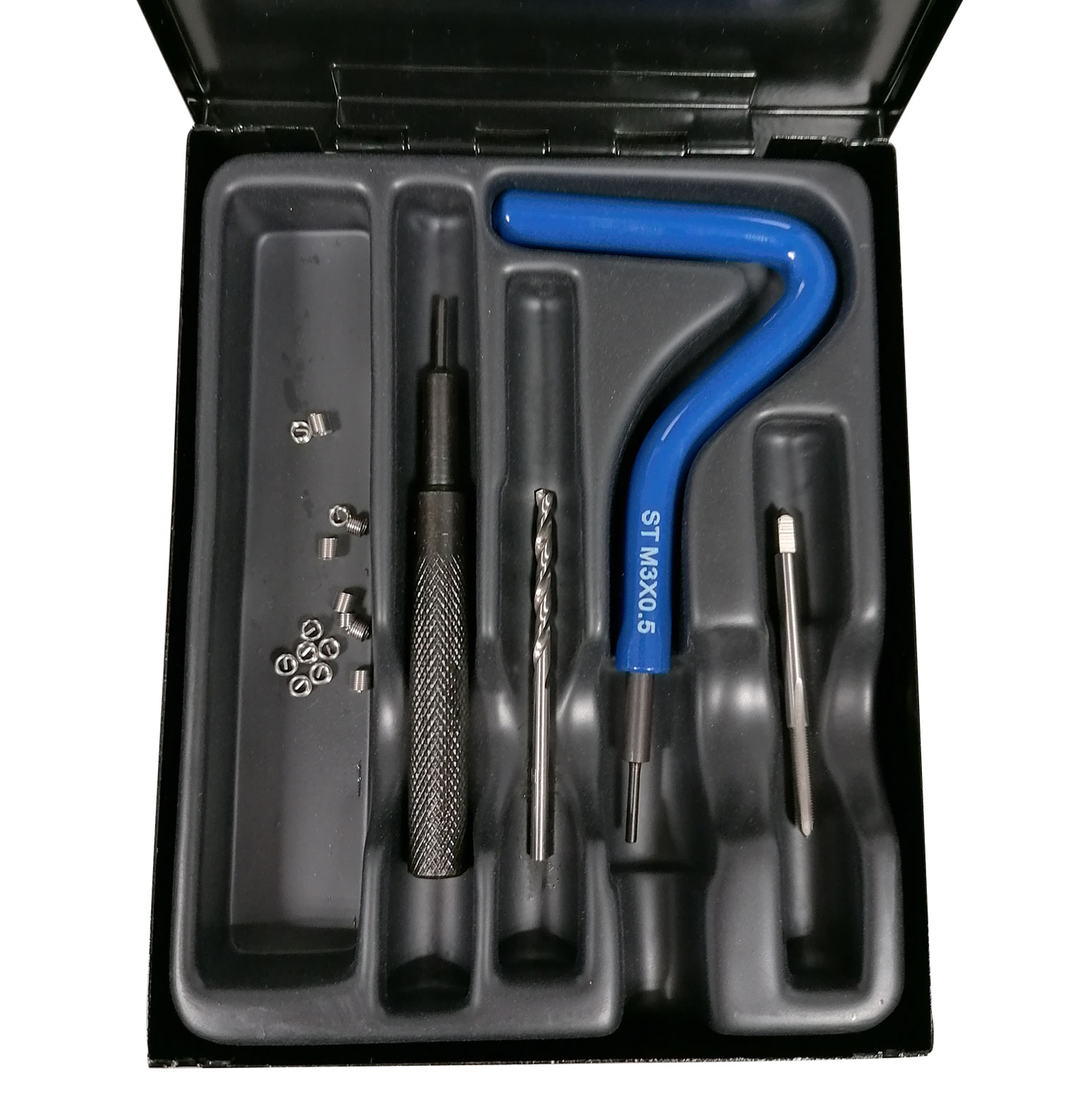 Kit Filets Rapportés HELICOIL M10x125 - Acier Inox | Réparation Filetage Abîmé - Foret, Taraud Et Outils Inclus