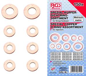 JOINTS CUIVRE INJECTEURS ASSORTIMENT DE 150 JOINTS