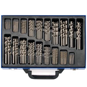 COFFRET FORETS HSS TAILLES MEULES DE 1 à 10 mm DIN 338 BOITE DE 170 