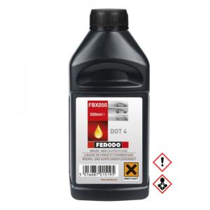 LIQUIDE DE FREIN FERODO "DOT 4" BIDON DE 0.5 LITRE