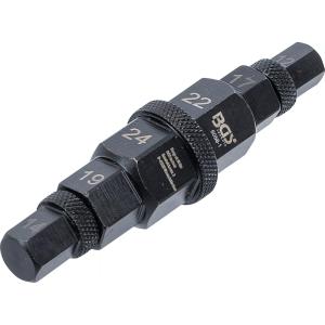 DOUILLE SPECIALE MOTO POUR AXE/ESSIEU DE ROUE, 12 - 24 MM